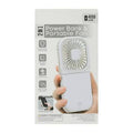 Power Bank + Portable Fan (White)